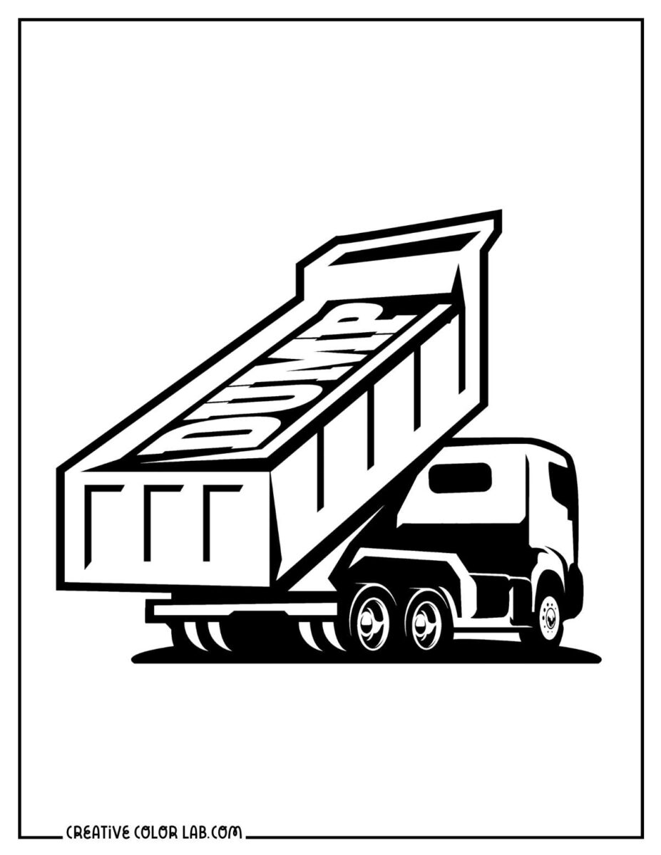 17 Dump Truck Coloring Pages | Free PDF Printables