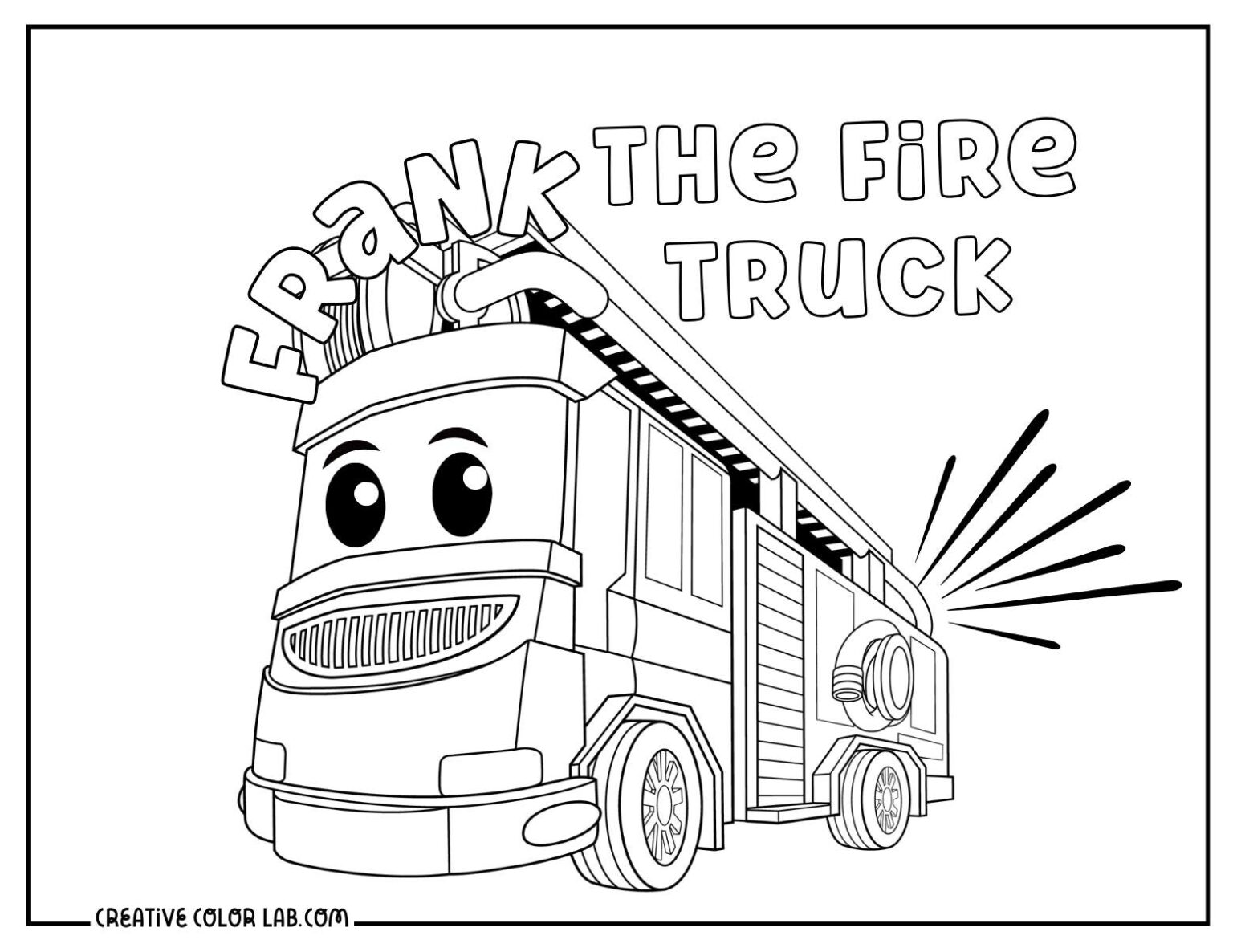 19 Fire Truck Coloring Pages | Free PDF Printables