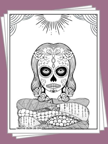 Free halloween zentangle coloring pages to print and download.