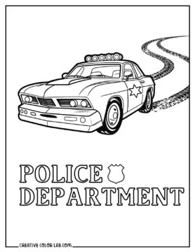 27 Police Car Coloring Pages | Free PDF Printables