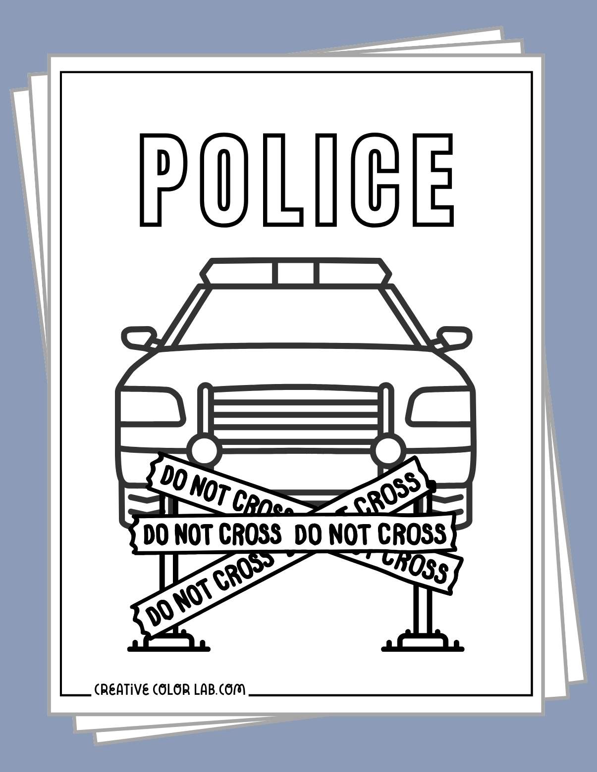 27 Police Car Coloring Pages 