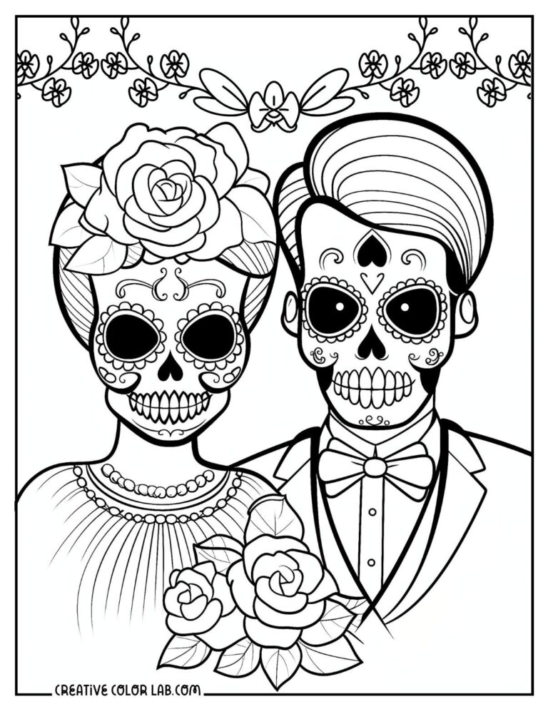 24 Skull Coloring Pages | Free PDF Printables