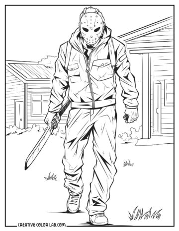 12 Michael Myers Coloring Pages | Free PDF Printables