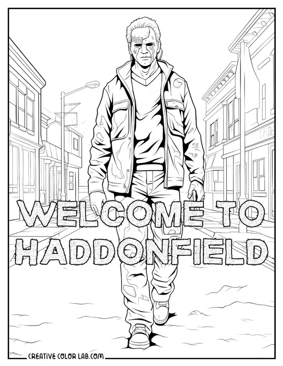 12 Michael Myers Coloring Pages | Free PDF Printables