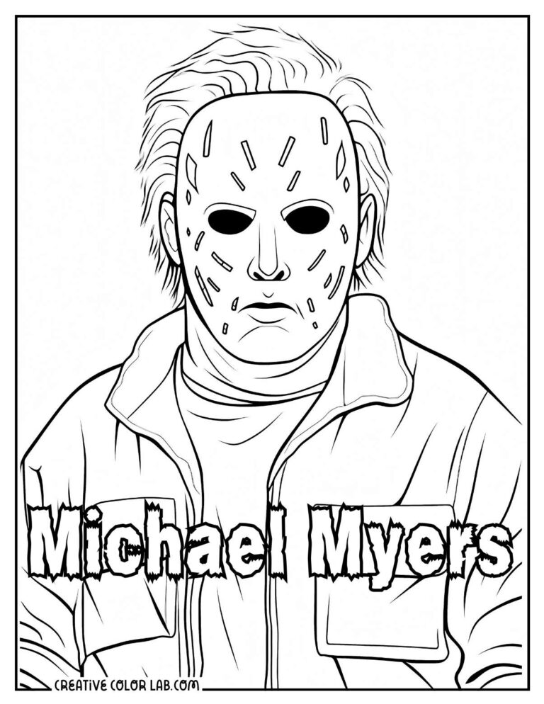 12 Michael Myers Coloring Pages | Free PDF Printables