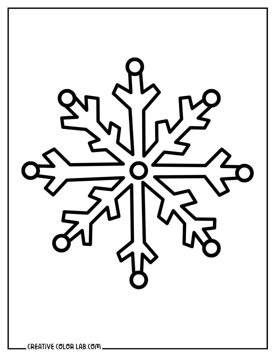 Christmas Snowflake Coloring Pages | Printable PDFs to Download