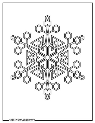 36 Christmas Snowflake Coloring Pages | Free PDF Printables