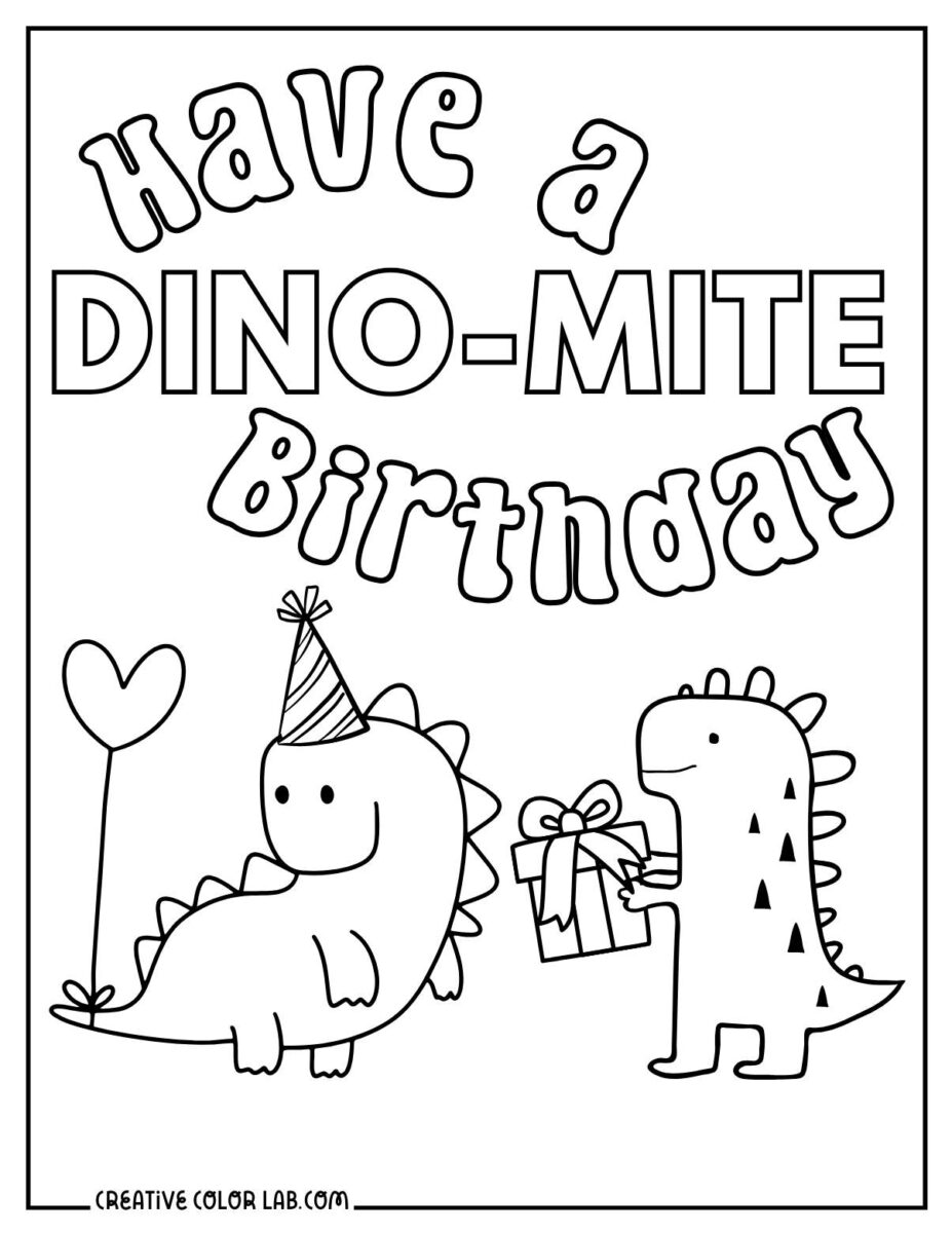 46 Happy Birthday Coloring Pages | Free PDF Printables