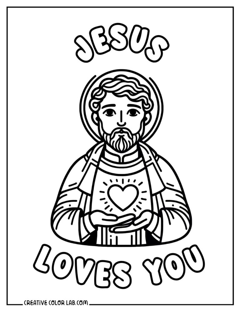 21 Catholic Coloring Page | Free PDF Printables