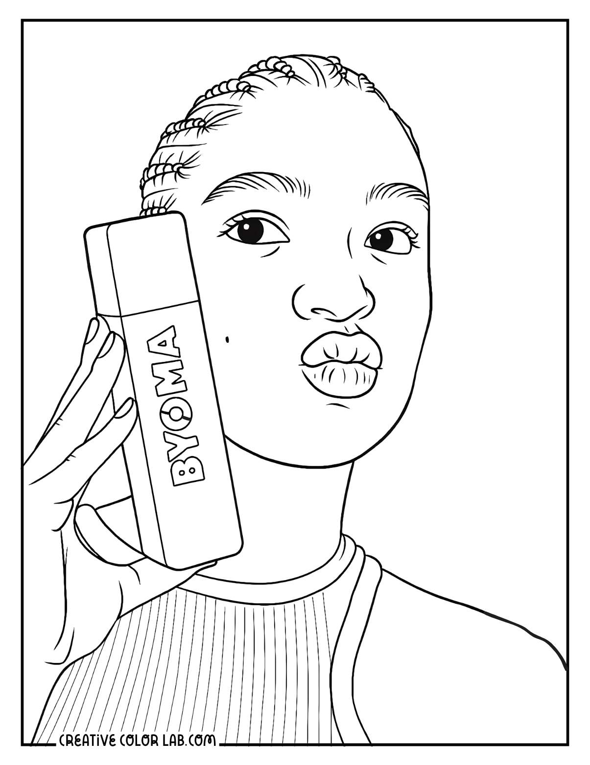 Downloadable Skincare Coloring Pages - 46