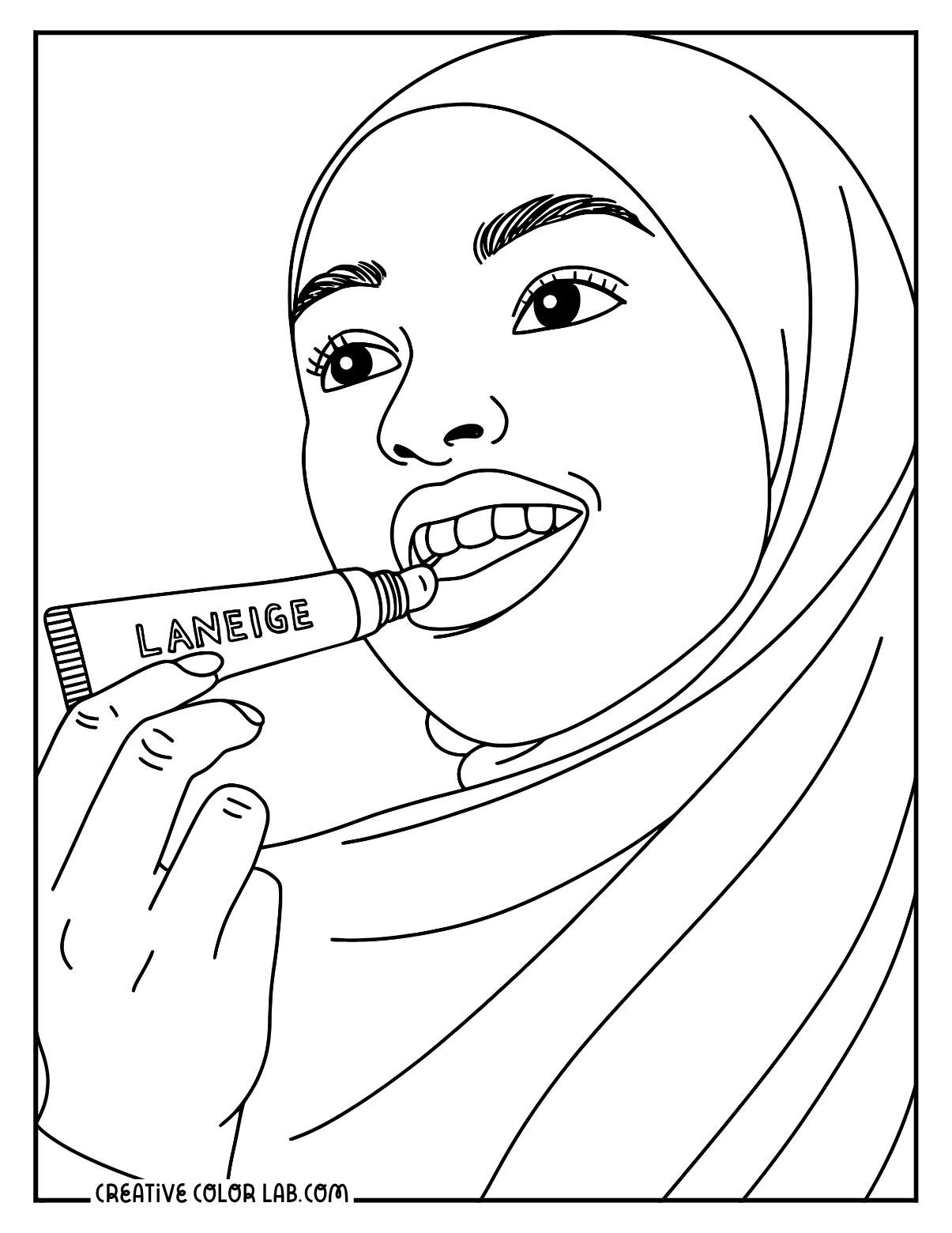 Downloadable Makeup Coloring Pages Free PDFs - 68