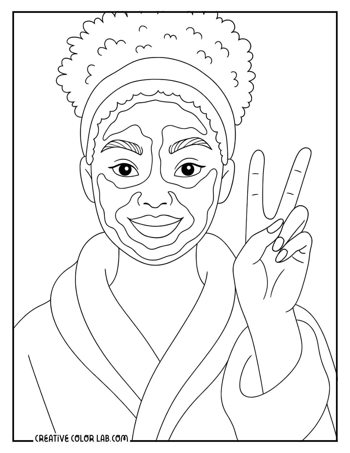 Downloadable Skincare Coloring Pages - 25