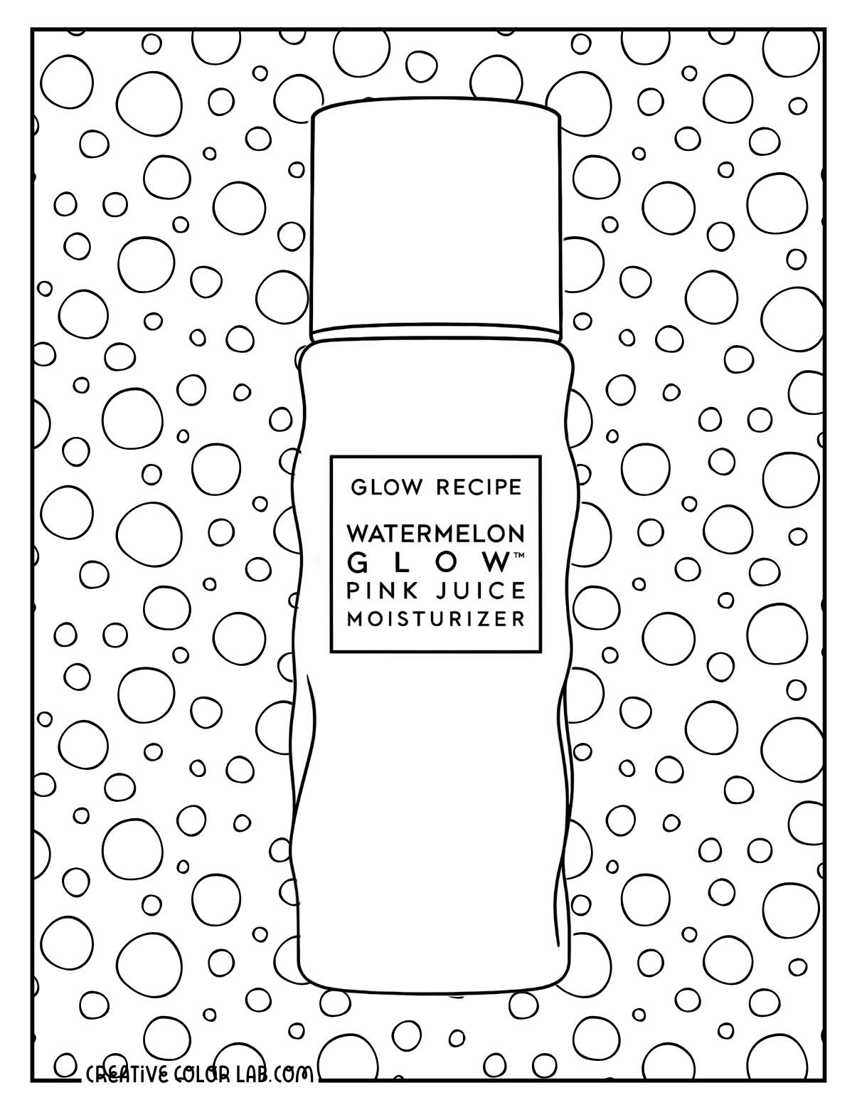 Downloadable Skincare Coloring Pages - 62