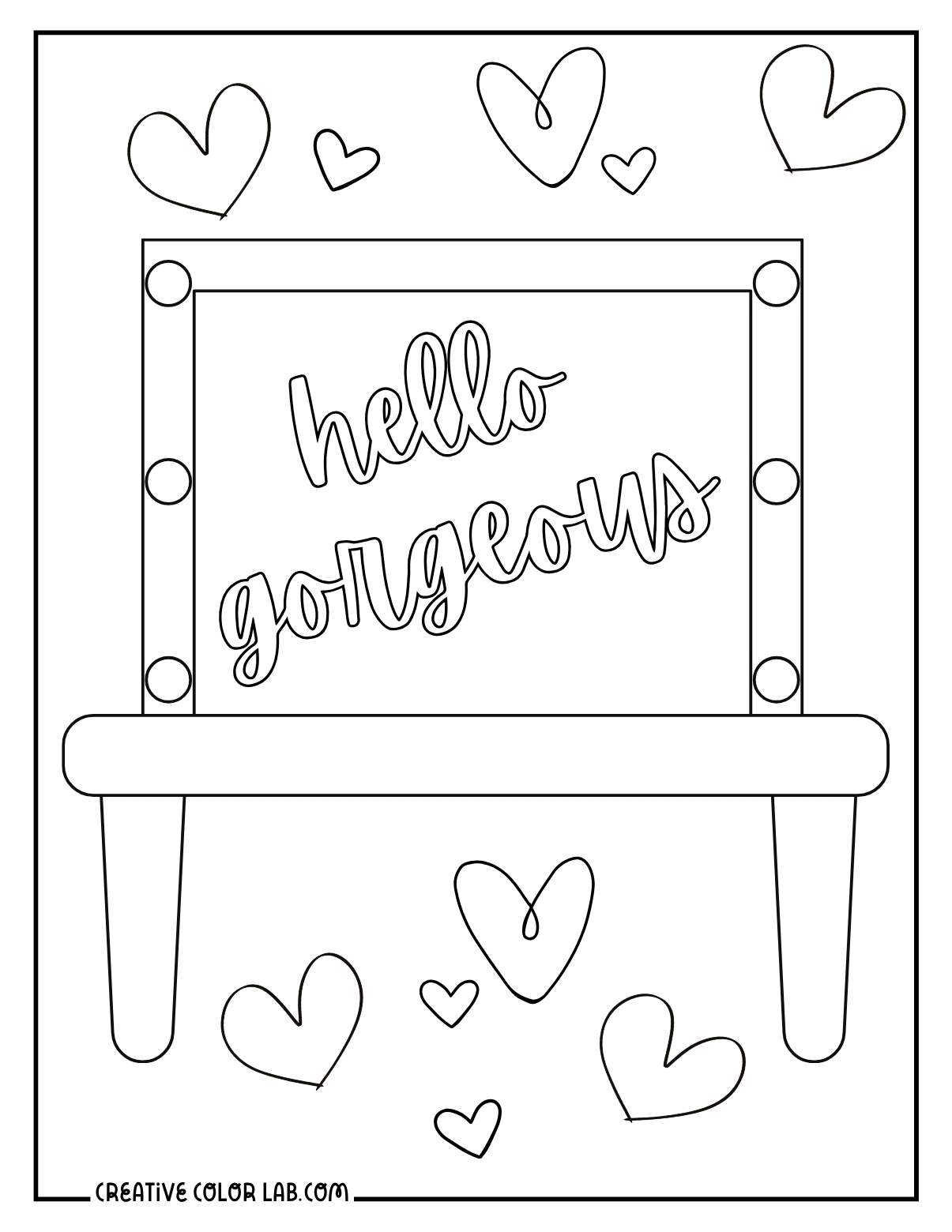 Downloadable Makeup Coloring Pages Free PDFs - 25