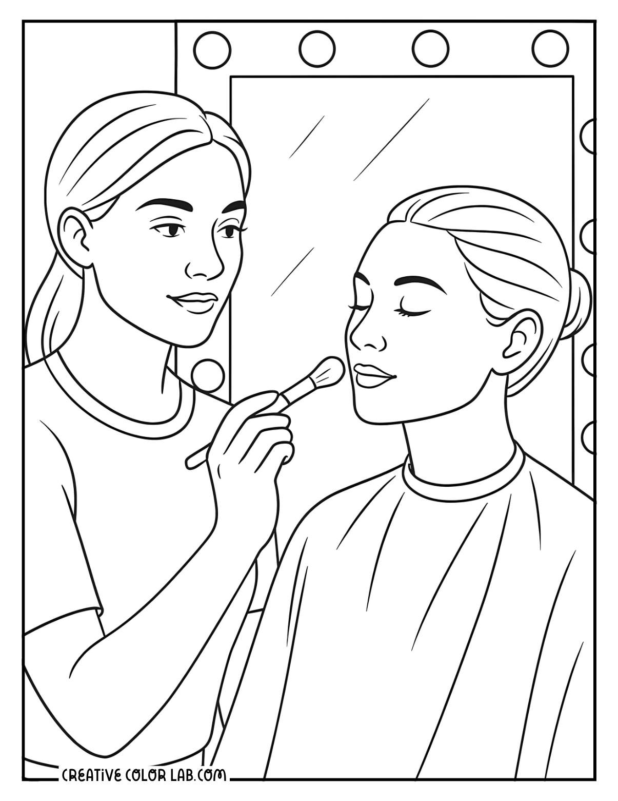 Downloadable Makeup Coloring Pages Free PDFs - 72