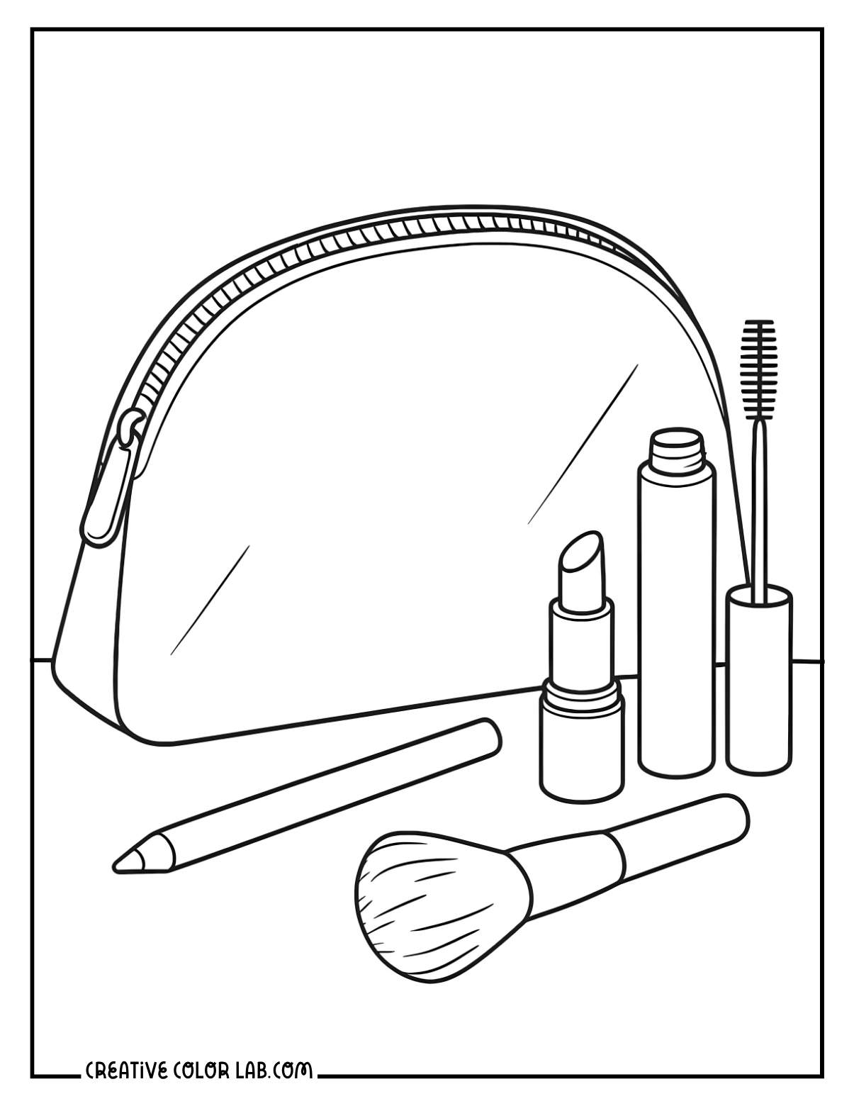 Downloadable Makeup Coloring Pages Free PDFs - 6