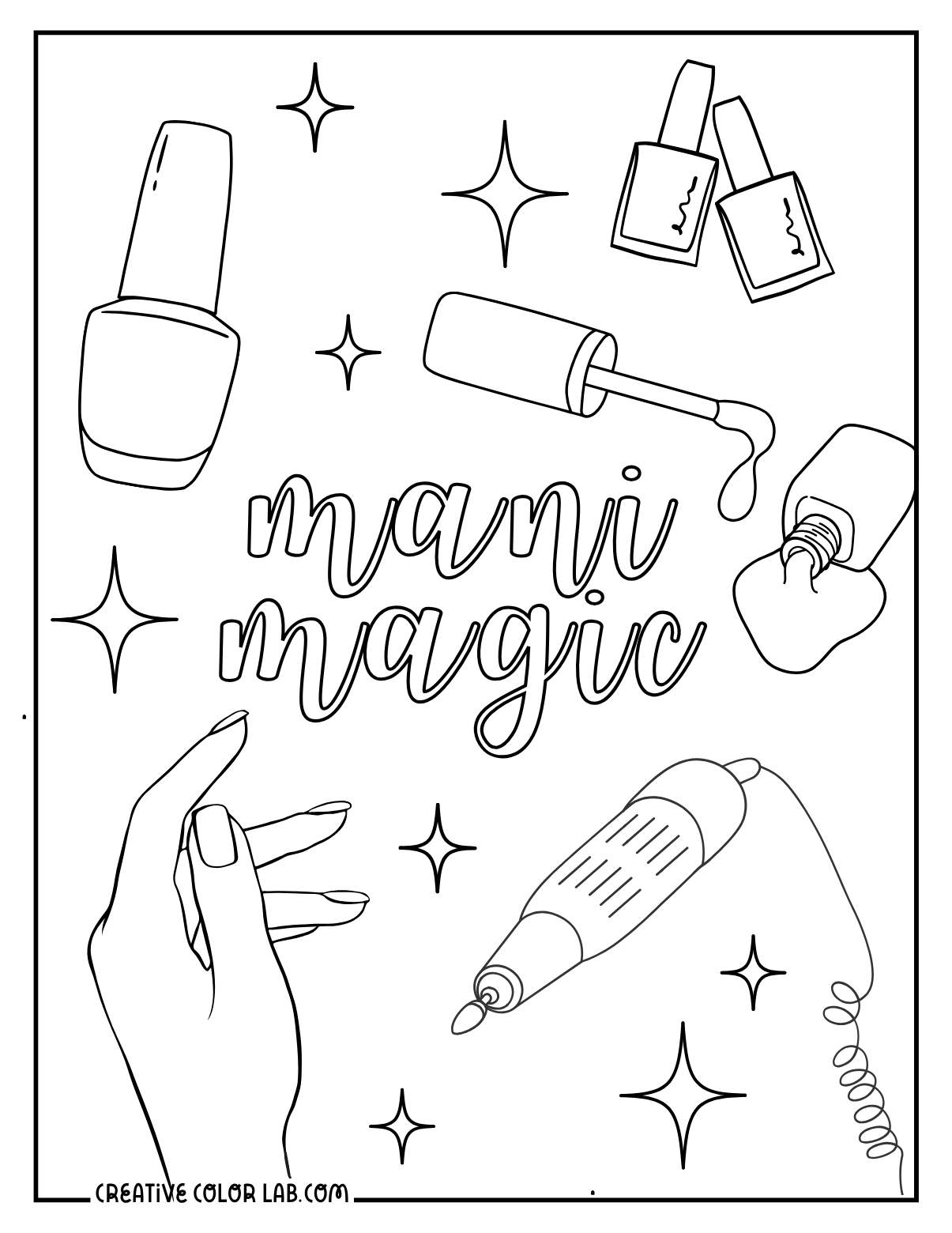 Downloadable Makeup Coloring Pages Free PDFs - 18