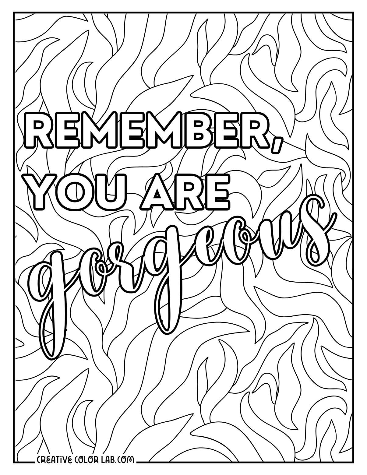 Downloadable Skincare Coloring Pages - 64