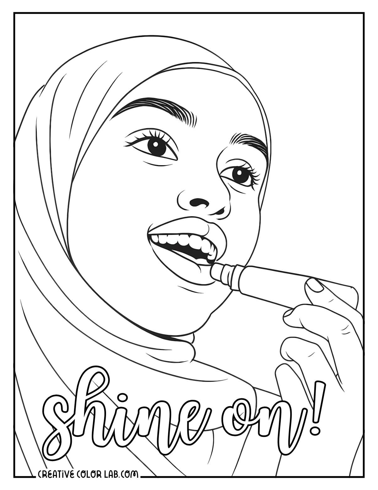Downloadable Skincare Coloring Pages - 55