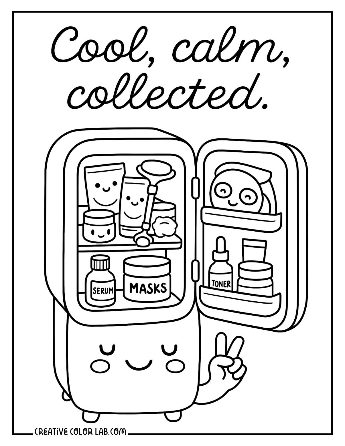 Downloadable Skincare Coloring Pages - 87