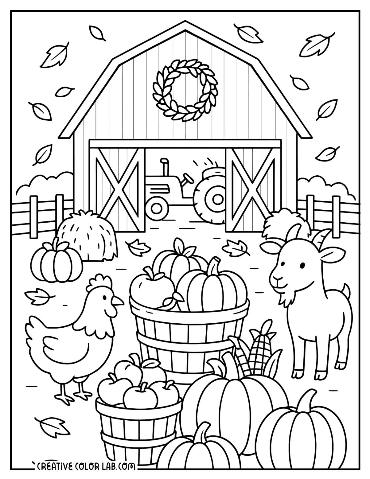 Fall Coloring Pages to Download and Print - 54