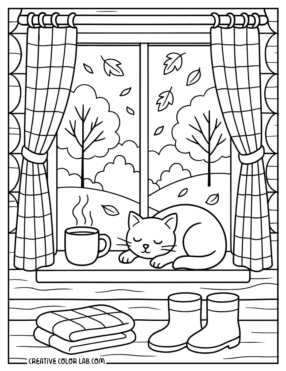 Fall Coloring Pages to Download and Print - 68