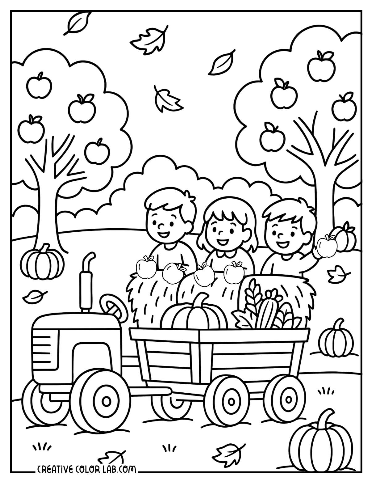 Fall Coloring Pages to Download and Print - 26