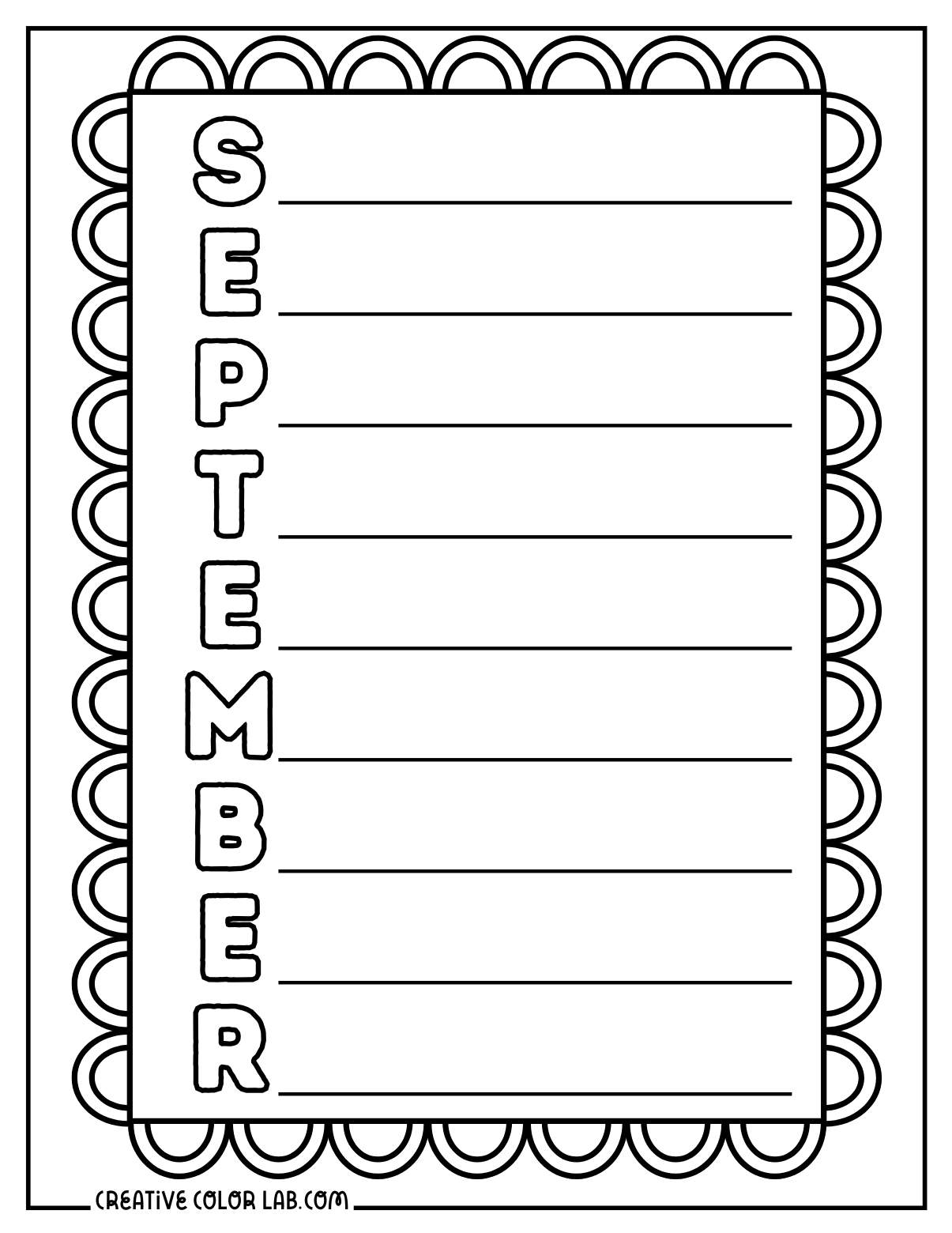 Printable September Coloring Pages Free PDF Downloads - 13