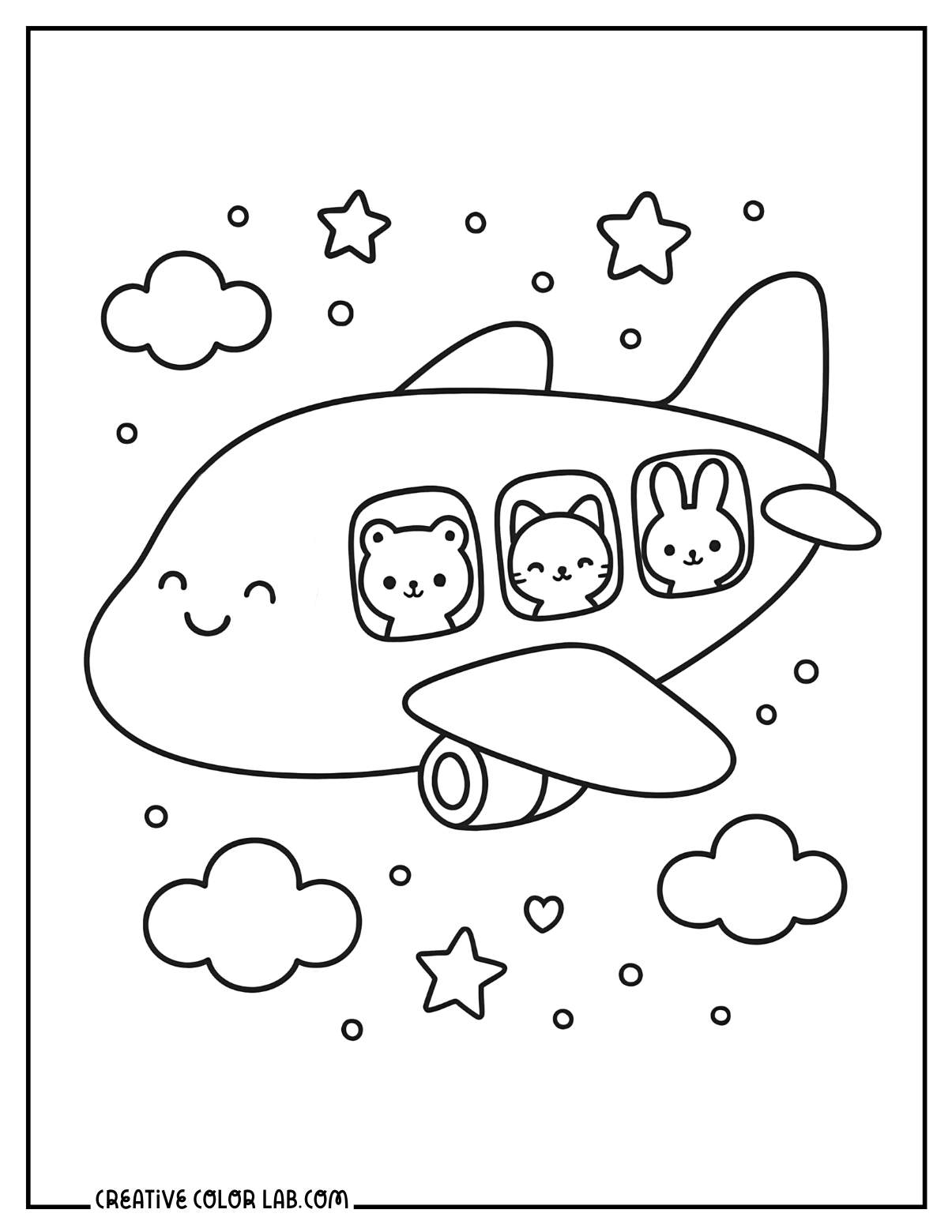 Downloadable Kawaii Coloring Pages   Free PDFs - 71