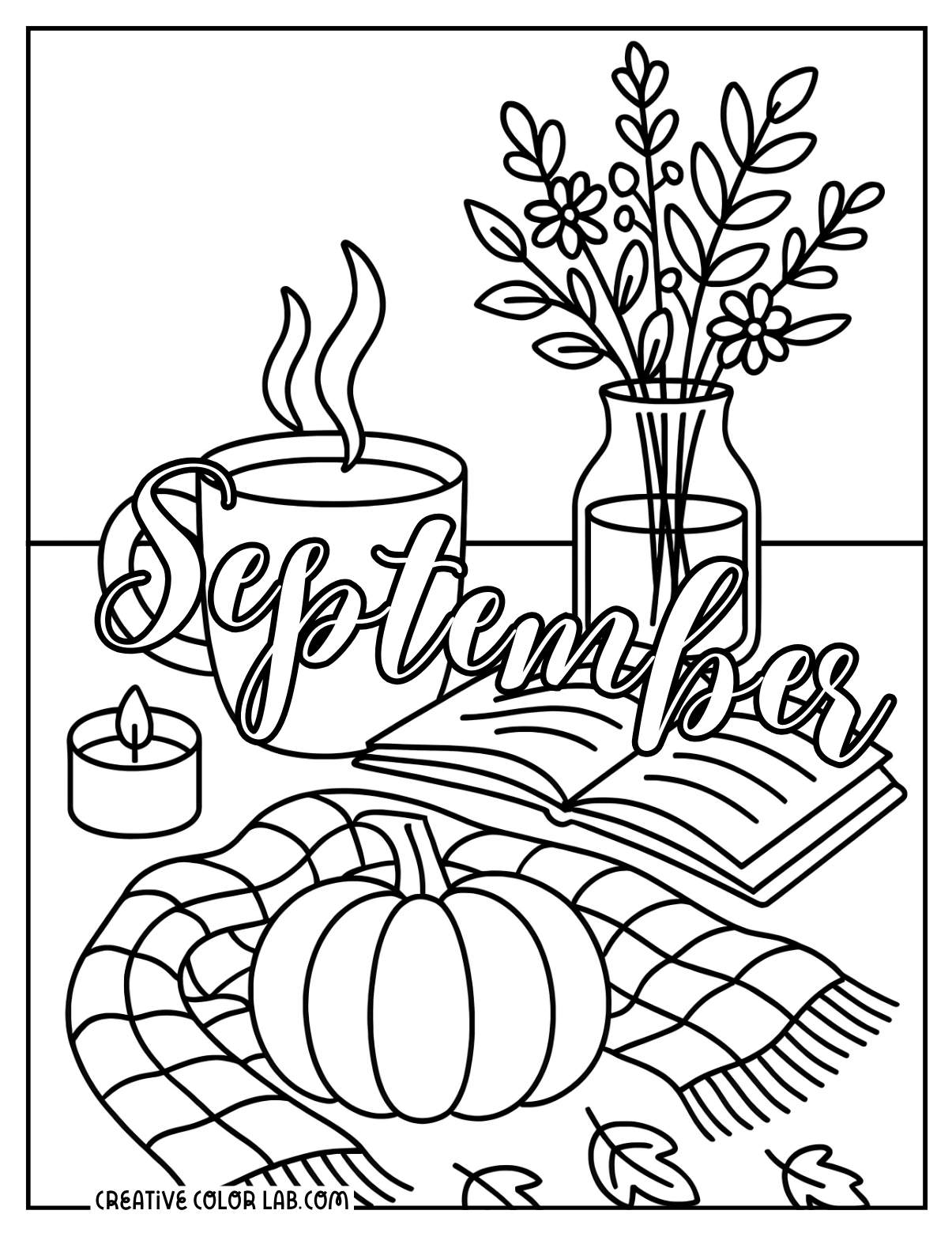 Printable September Coloring Pages Free PDF Downloads - 42