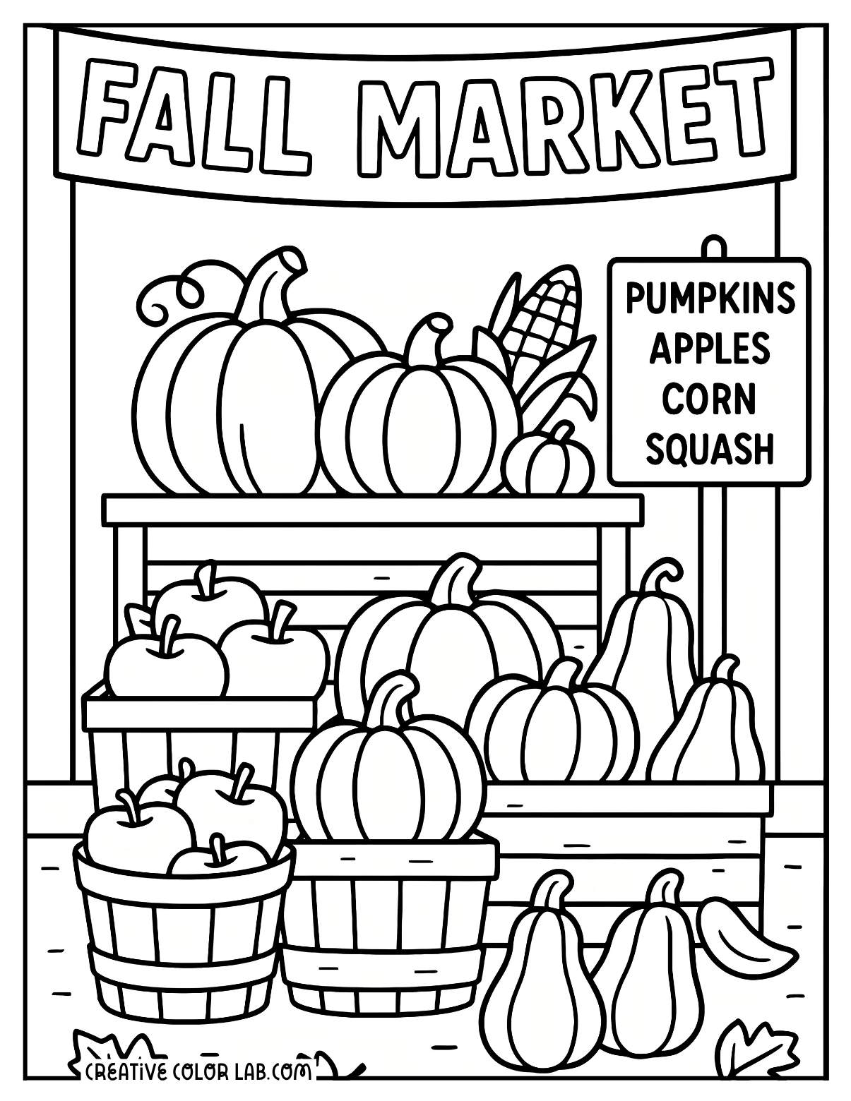 Fall Coloring Pages to Download and Print - 56
