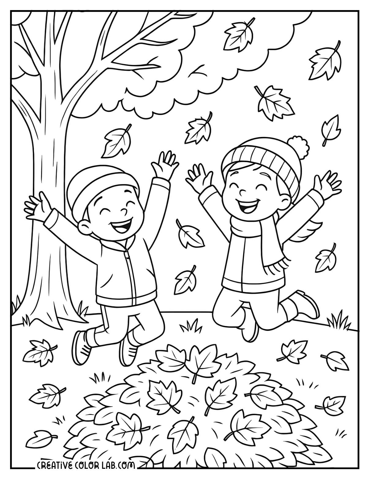 Fall Coloring Pages to Download and Print - 80