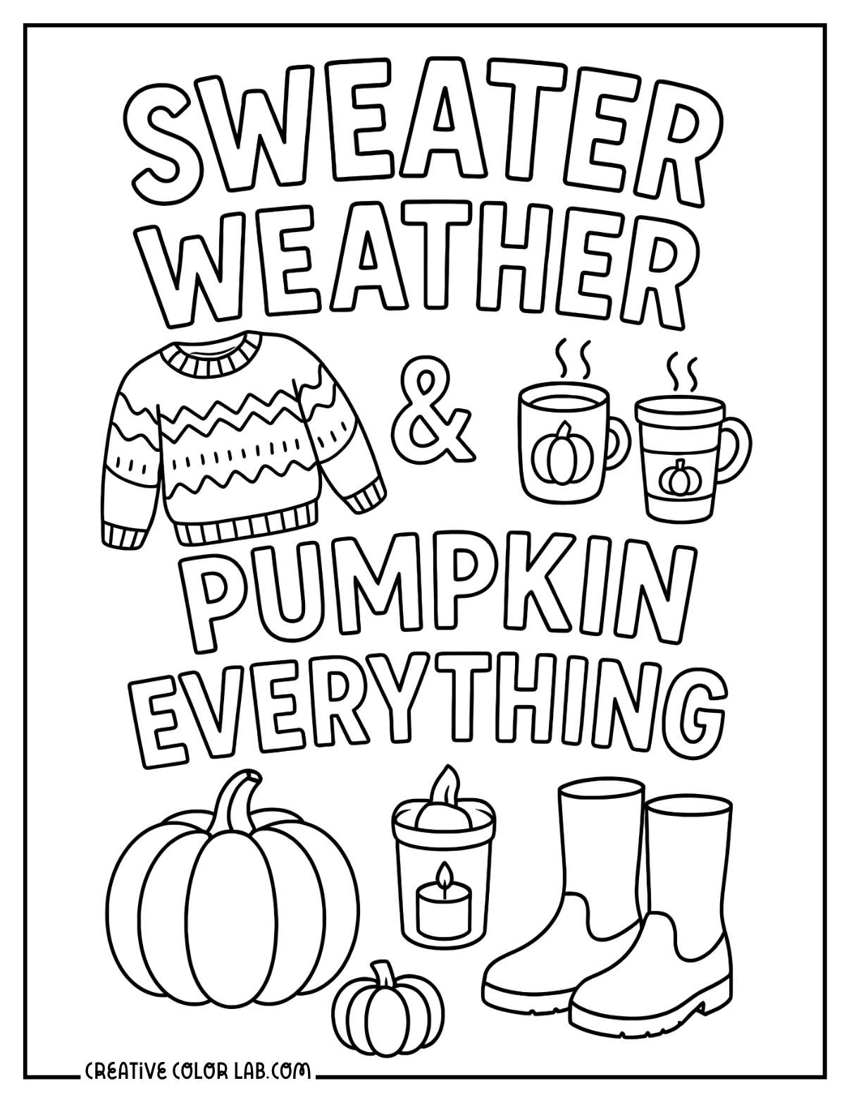 Fall Coloring Pages to Download and Print - 10