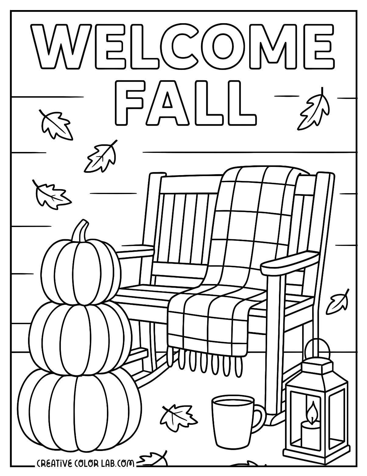 Fall Coloring Pages to Download and Print - 21