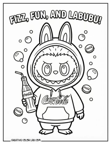 Printable Labubu Coloring Pages