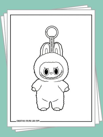 Free labubu coloring pages to download.