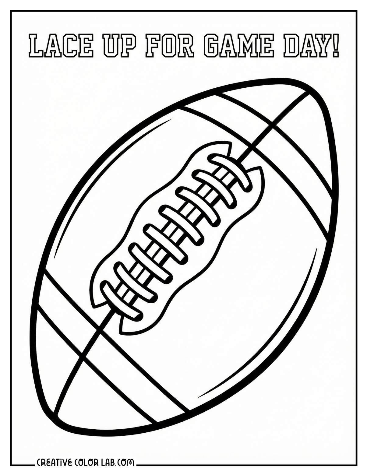 super bowl coloring pages | free football printables