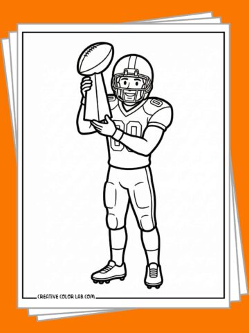 Free super bowl coloring pages.
