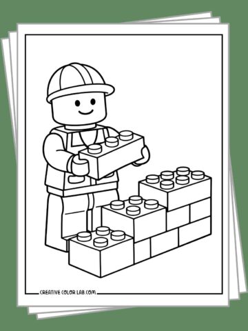 Free Lego coloring pages.
