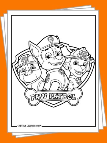 Free printable Paw Patrol coloring pages.