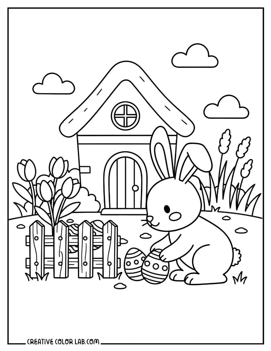 Printable Easter Bunny Coloring Pages