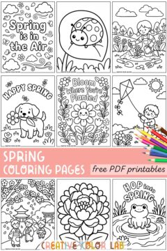 38 Free Printable Spring Coloring Pages