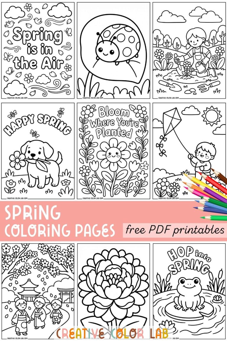 Shapes Coloring Pages Spring 38 Free Printable Spring Coloring Pages