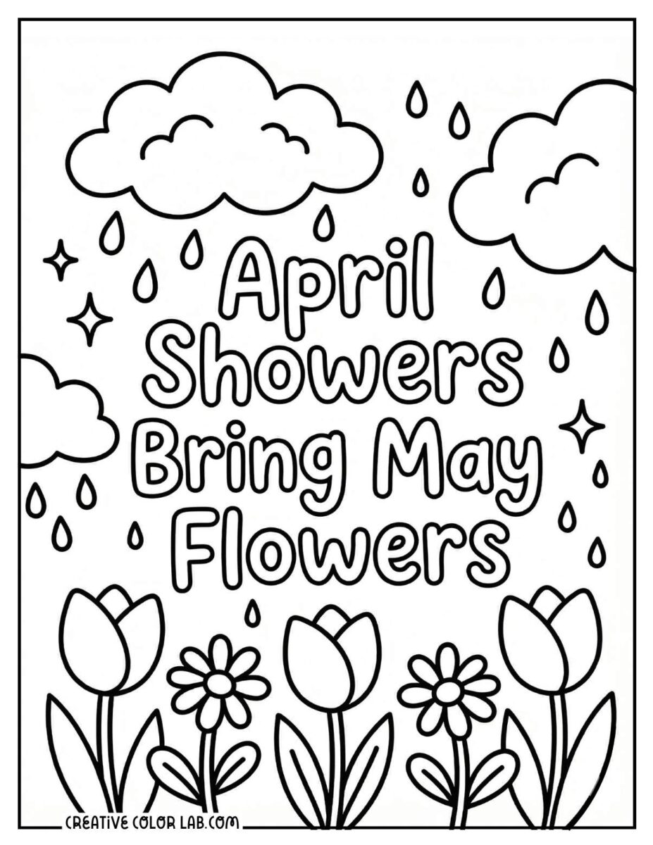 April Coloring Pages | Free PDF Printables