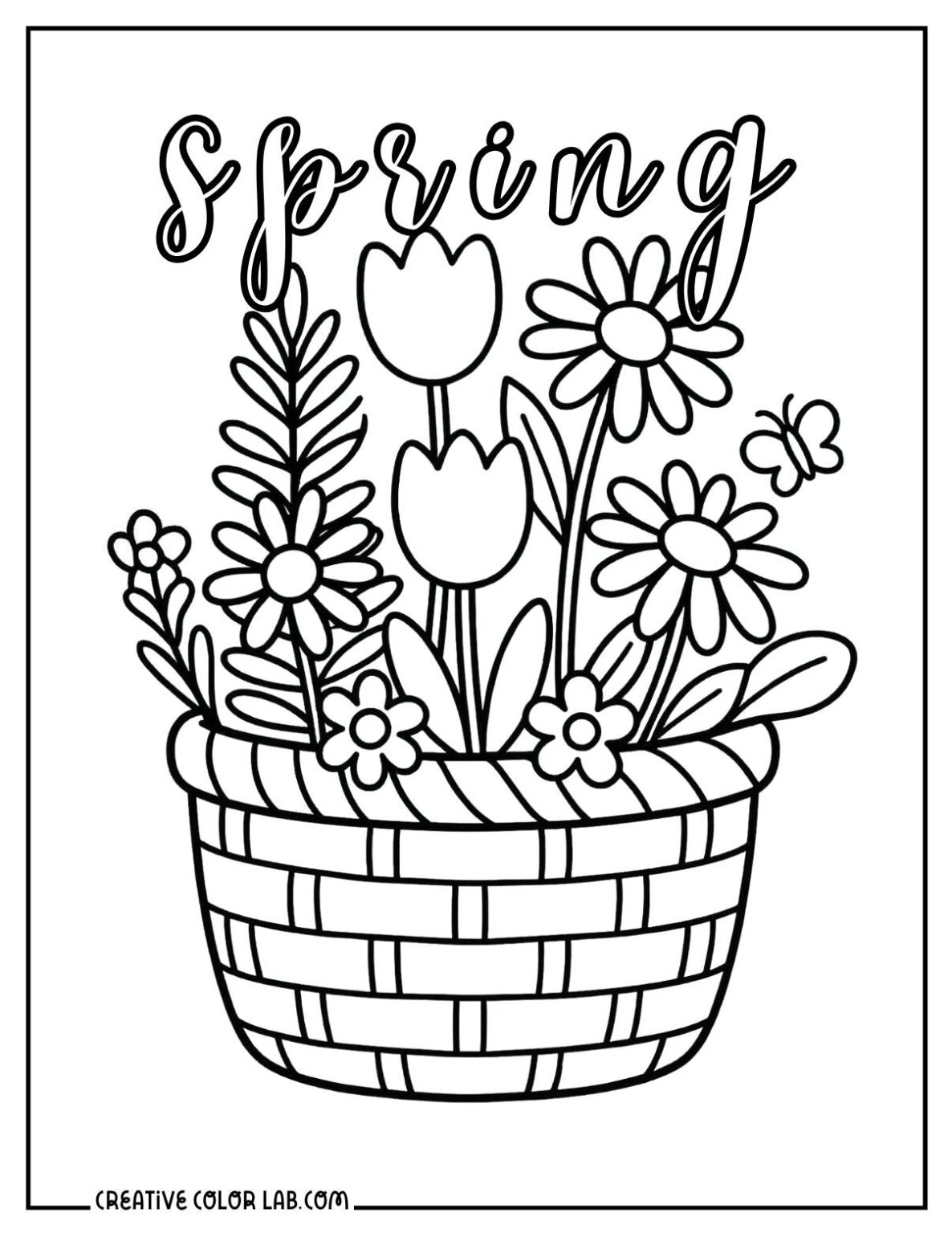 38 Free Printable Spring Coloring Pages
